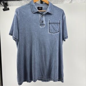 Rock & Republic Faded Blue Polo Shirt